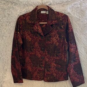 Chico’s Jacquard Jacket Size Medium